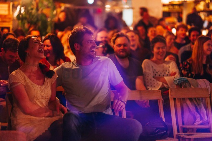 Audience enjoying Comedy show