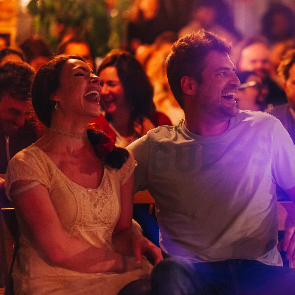 Audience enjoying Comedy Embassy show at Boom Chicago